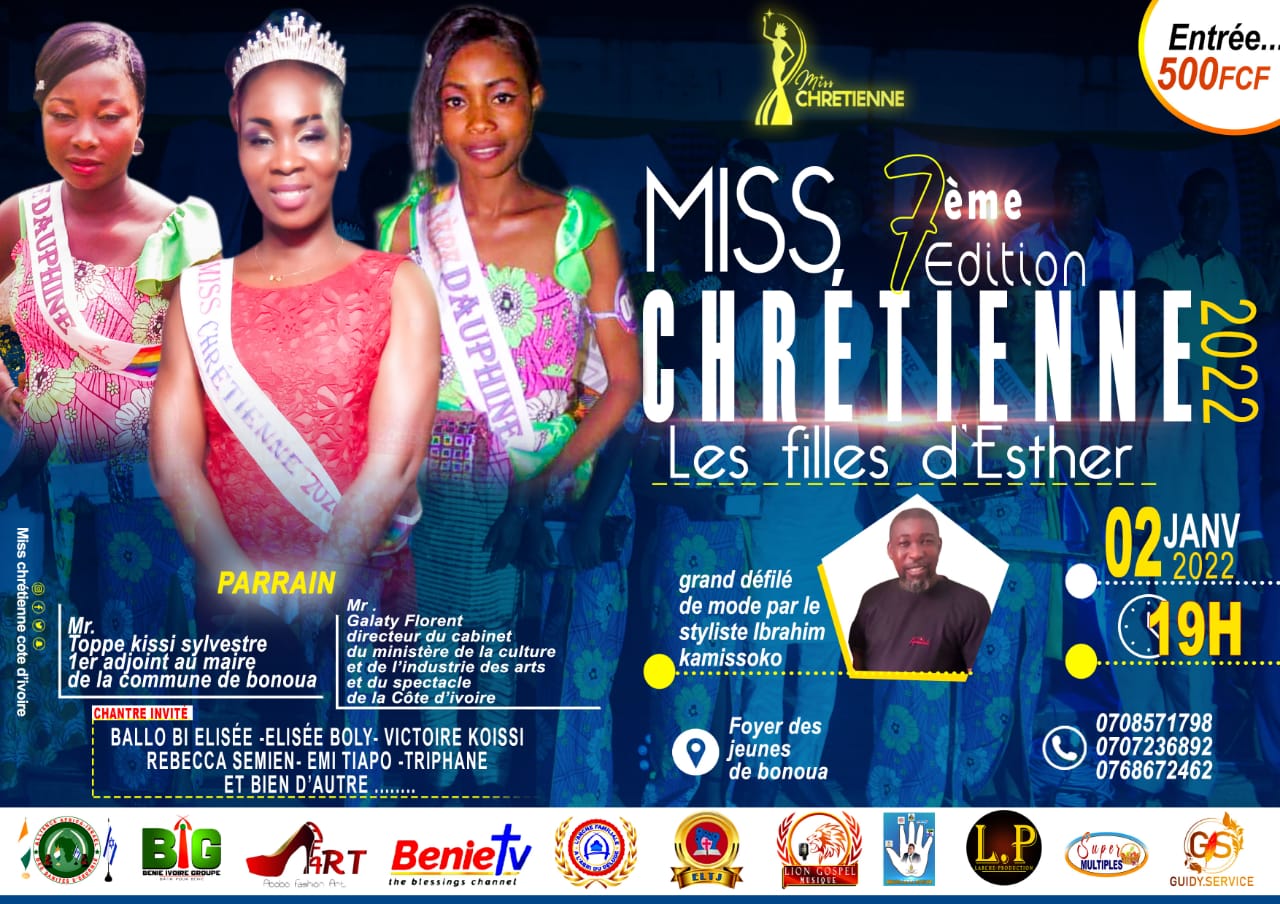 MISS CHRETIENNE:LES FILLES D'ESTHER / 7EME EDITION